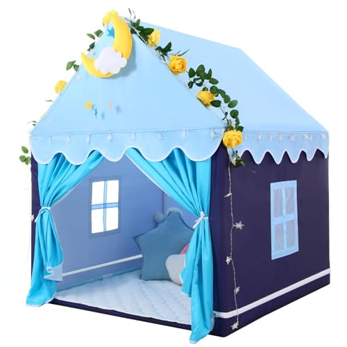 Wilwolfer Kids Play House Kinder Spielzelt mit Matte für Kleinkinder: Großes Spielhaus für Mädchen und Jungen - Ideal für Indoor und Outdoor Spielspaß von Wilwolfer