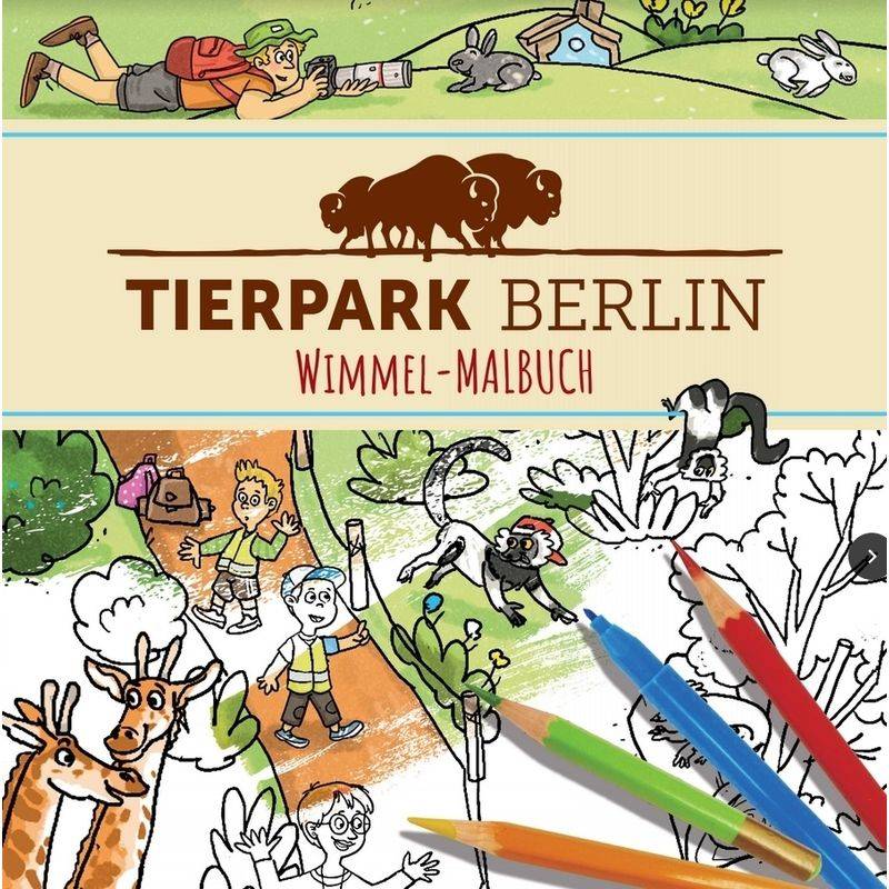 Tierpark Berlin Wimmel-Malbuch von Wimmelbuchverlag