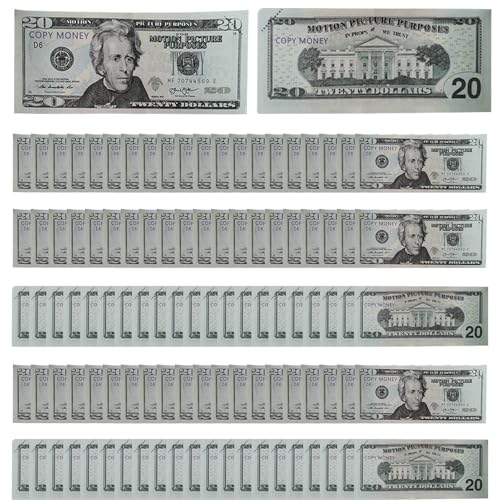 Wimnqie Fake Money Prop - Fake Dollars Banknote - Lernspielzeug Rollenspiel Geld Kompakt Für Kinder Jugendliche Erwachsene Eltern Wimnqie Fake Money Prop - Fake Dollars Banknote - Lernspielzeug Rollenspiel Geld Kompakt Für Kinder Jugendliche Erwachsene Eltern von Wimnqie