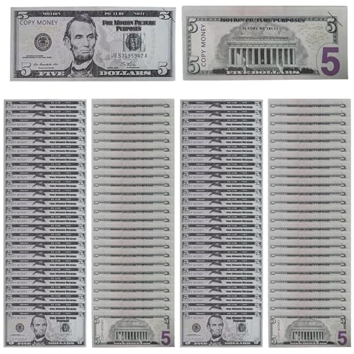 Wimnqie Sammelbare Dollarnoten,Filmrequisiten Fake Dollars - Lernspielzeug Rollenspiel Geld Kompakt Für Kinder Jugendliche Erwachsene Eltern Wimnqie Sammelbare Dollarnoten,Filmrequisiten Fake Dollars - Lernspielzeug Rollenspiel Geld Kompakt Für Kinder Jugendliche Erwachsene Eltern von Wimnqie