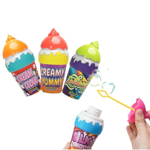 Wimnqie Seifenblasen Für Kinder,Eiscreme Seifenblasenlösung Flaschen 4 Stück | Tragbares Interaktives Sensorikspielzeug Partygeschenke Pädagogisches Outdoor Spielzeug Für Kinder Mädchen Wimnqie Seifenblasen Für Kinder,Eiscreme Seifenblasenlösung Flaschen 4 Stück | Tragbares Interaktives Sensorikspielzeug Partygeschenke Pädagogisches Outdoor Spielzeug Für Kinder Mädchen von Wimnqie