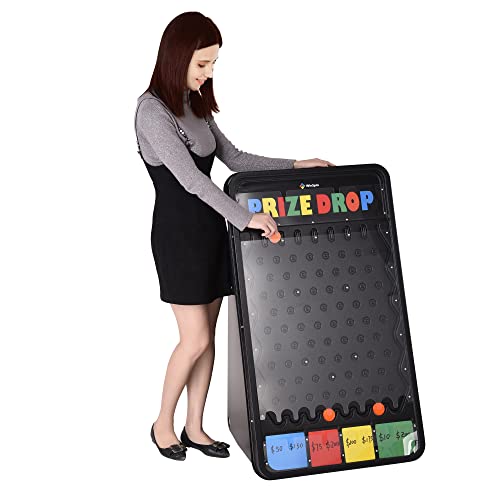 WinSpin 104,1 x 63,5 cm Preis Drop Plinko Board Faltbarer Ständer Disk Drop Board Spiel mit 12 Pucks für Karneval Messen Party Live Stream von WinSpin