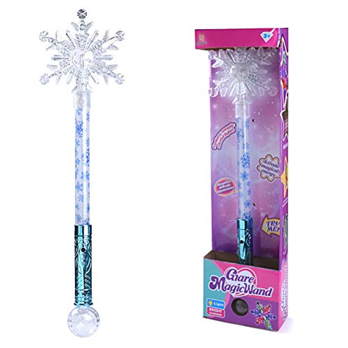 Wination Schneeflocke Leuchtender Zauberstab Prinzessin Cosplay Fee Stick Glühender Zauberstab Wination Schneeflocke Leuchtender Zauberstab Prinzessin Cosplay Fee Stick Glühender Zauberstab von Wination