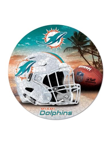 Wincraft NFL Miami Dolphins rund Puzzle Football 500 Teile pcs 51cm von Wincraft
