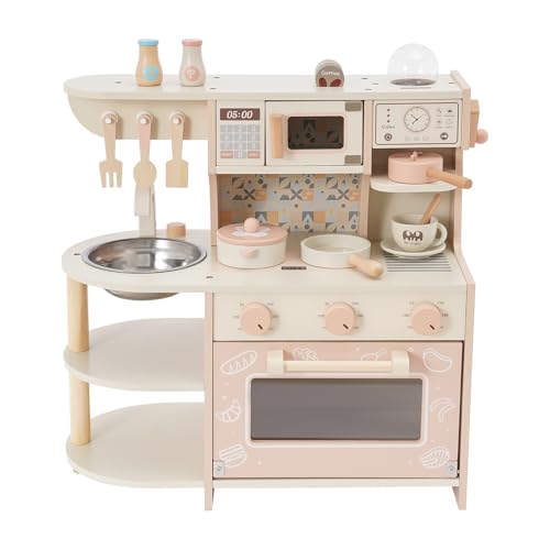 WindWilder Kleinkind Spiel Küche Set - 47.5 x 23.5 x 54cm - Kochset Spielzeug für Kinder ab 3 Jahren von WindWilder
