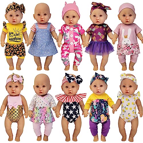 Puppenkleidung, 30,5 cm Babypuppenkleidung [6 Sets Tier-Styling] für 25,4 cm große Puppen, 27,9 cm Babypuppen, 30,5 cm Babypuppen (30,5 cm) von Windolls