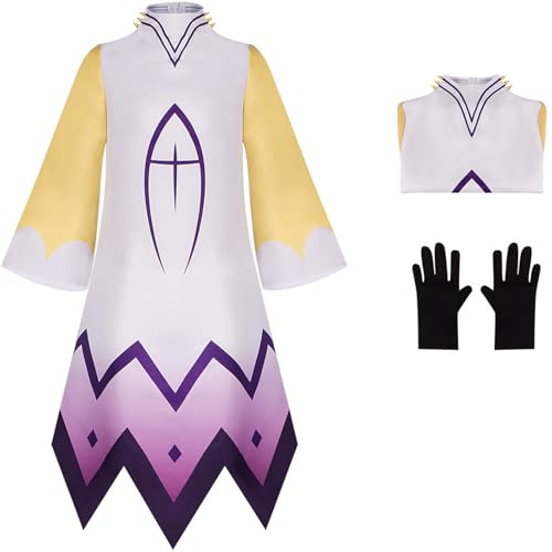 Windskids Adam Kostüm Herren Cosplay Hazbin Hotel Angel Adam Uniform mit Handschuhe für Halloween Karneval Party Geburtstag Maskerade Performance Verkleidung Windskids Adam Kostüm Herren Cosplay Hazbin Hotel Angel Adam Uniform mit Handschuhe für Halloween Karneval Party Geburtstag Maskerade Performance Verkleidung von Windskids