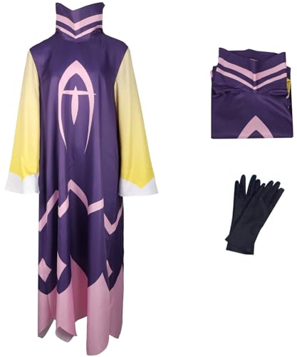 Windskids Adam Kostüm Herren Cosplay Hazbin Hotel Angel Demon Adam Uniform mit Handschuhe für Halloween Karneval Party Geburtstag Maskerade Performance Verkleidung von Windskids
