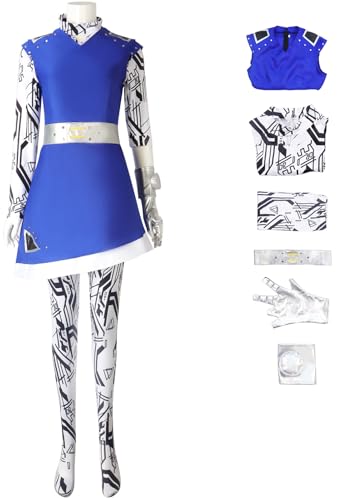 Windskids Addison Kostüm Damen Cosplay Zombies 3 Alien Addison Uniform mit Handschuhe Anzug 6 Stück für Halloween Karneval Geburtstag Party Maskerade Performance Verkleidung Windskids Addison Kostüm Damen Cosplay Zombies 3 Alien Addison Uniform mit Handschuhe Anzug 6 Stück für Halloween Karneval Geburtstag Party Maskerade Performance Verkleidung von Windskids