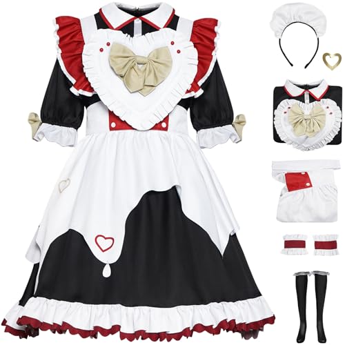Windskids Ame Chan Maid Kostüm Damen Cosplay Spiel Needy Girl Overdose Charakter Kangel Ame Chan Komplett Uniform Set 6 Stück für Fancy Dress Up Halloween Karneval Party Maskerade Anime Verkleidung Windskids Ame Chan Maid Kostüm Damen Cosplay Spiel Needy Girl Overdose Charakter Kangel Ame Chan Komplett Uniform Set 6 Stück für Fancy Dress Up Halloween Karneval Party Maskerade Anime Verkleidung von Windskids