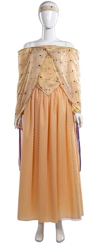 Windskids Amidala Kostüm Damen Cosplay Planet Krieg Königin Amidala Vintage Uniform Stirnband und Schal Top Rock Anuzg für Halloween Karneval Party Maskerade Performance Verkleidung von Windskids