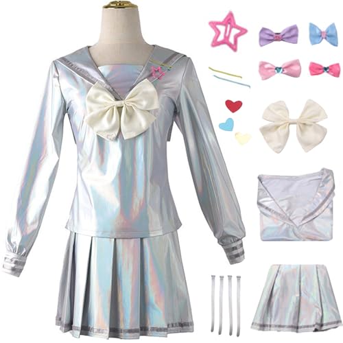 Windskids Anime Rain Cosplay Kostüm Damen Spiel Needy Girl Overdose Charakter Kangel Ame Chan Komplett JK Uniform Set für Fancy Dress Up Halloween Karneval Party Maskerade Performance Verkleidung Windskids Anime Rain Cosplay Kostüm Damen Spiel Needy Girl Overdose Charakter Kangel Ame Chan Komplett JK Uniform Set für Fancy Dress Up Halloween Karneval Party Maskerade Performance Verkleidung von Windskids