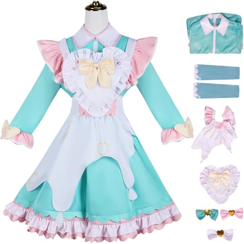 Windskids Anime Rain Maid Kostüm Damen Cosplay Spiel Needy Girl Overdose Charakter Kangel Ame Chan Rain Komplett Uniform Set für Fancy Dress Up Halloween Karneval Party Maskerade Verkleidung Windskids Anime Rain Maid Kostüm Damen Cosplay Spiel Needy Girl Overdose Charakter Kangel Ame Chan Rain Komplett Uniform Set für Fancy Dress Up Halloween Karneval Party Maskerade Verkleidung von Windskids
