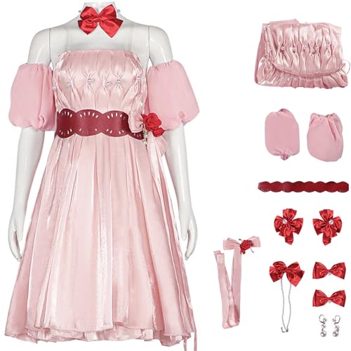 Windskids Asuka Kostüm Damen Cosplay EVA Flower of Words Asuka Uniform Abendkleid mit Zubehör Set für Fancy Dress Up Halloween Karneval Party Maskerade Anime Performance Verkleidung, Rosa Windskids Asuka Kostüm Damen Cosplay EVA Flower of Words Asuka Uniform Abendkleid mit Zubehör Set für Fancy Dress Up Halloween Karneval Party Maskerade Anime Performance Verkleidung, Rosa von Windskids