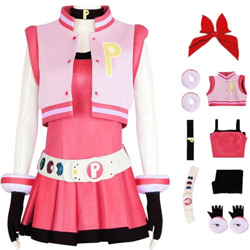 Windskids Blossom Kostüm Damen Cosplay Anime Power Puff Girls Z Hyper Blossom Deluxe Volluniform mit Zubehör Set für Halloween Karneval Party Geburtstag Maskerade Performance Verkleidung, Rosa Windskids Blossom Kostüm Damen Cosplay Anime Power Puff Girls Z Hyper Blossom Deluxe Volluniform mit Zubehör Set für Halloween Karneval Party Geburtstag Maskerade Performance Verkleidung, Rosa von Windskids
