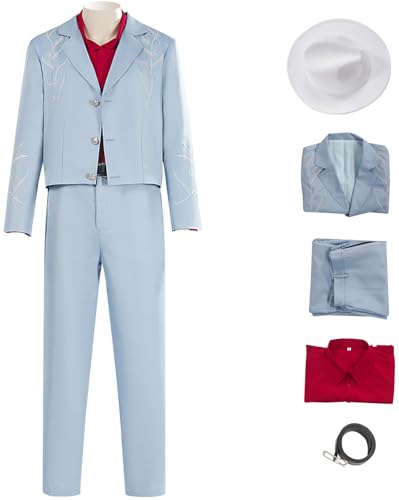 Windskids Bruno Kostüm Herren Cosplay MV Die with A Smile Mars Vintage Smoking Jacke Hemd Hose Gürtel mit Hut für Halloween Weihnachten Karneval Party Geburtstag Maskerade Performance Verkleidung Windskids Bruno Kostüm Herren Cosplay MV Die with A Smile Mars Vintage Smoking Jacke Hemd Hose Gürtel mit Hut für Halloween Weihnachten Karneval Party Geburtstag Maskerade Performance Verkleidung von Windskids