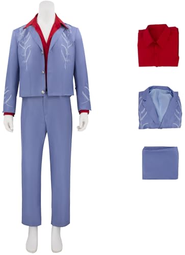 Windskids Bruno Kostüm Herren Cosplay MV Die with A Smile Mars Vintage Smoking Jacke Hemd Hose Set 3 Stück für Halloween Weihnachten Karneval Party Geburtstag Maskerade Performance Verkleidung von Windskids