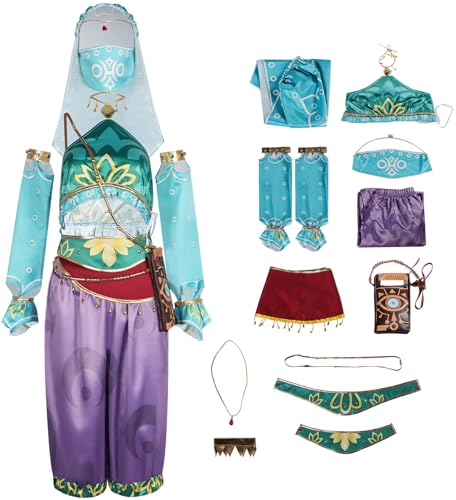 Windskids Damen Link Kostüm Fasching Cosplay Abenteuerspiel Zelda Frauen Deluxe Komplett Uniform mit Zubehör Set für Fancy Dress Up Halloween Karneval Party Maskerade Anime Performance Verkleidung Windskids Damen Link Kostüm Fasching Cosplay Abenteuerspiel Zelda Frauen Deluxe Komplett Uniform mit Zubehör Set für Fancy Dress Up Halloween Karneval Party Maskerade Anime Performance Verkleidung von Windskids