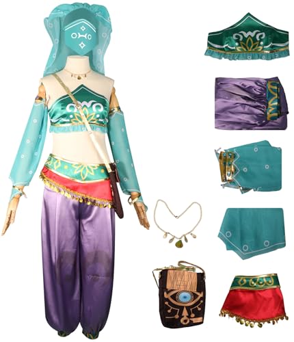 Windskids Damen Link Kostüm Fasching Cosplay Abenteuerspiel Zelda Frauen Komplett Uniform mit Zubehör Set für Fancy Dress Up Halloween Karneval Party Maskerade Anime Performance Verkleidung Windskids Damen Link Kostüm Fasching Cosplay Abenteuerspiel Zelda Frauen Komplett Uniform mit Zubehör Set für Fancy Dress Up Halloween Karneval Party Maskerade Anime Performance Verkleidung von Windskids