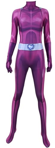 Windskids Damen Spione Agente Sam Clover Alex Mandy Kostüm Langarm Bedruckt Bodysuit für Fancy Dress Up Halloween Karneval Party Maskerade Maskerade Performance Pfirsich Verkleidung Windskids Damen Spione Agente Sam Clover Alex Mandy Kostüm Langarm Bedruckt Bodysuit für Fancy Dress Up Halloween Karneval Party Maskerade Maskerade Performance Pfirsich Verkleidung von Windskids