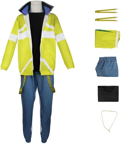Windskids David Kostüm Herren Cosplay Anime Cyberpunk Edgerunners David Hip Hop Komplett Uniform mit Halskette Set 5 Stück für Halloween Karneval Party Geburtstag Maskerade Performance Verkleidung Windskids David Kostüm Herren Cosplay Anime Cyberpunk Edgerunners David Hip Hop Komplett Uniform mit Halskette Set 5 Stück für Halloween Karneval Party Geburtstag Maskerade Performance Verkleidung von Windskids