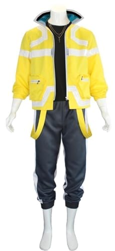 Windskids David Kostüm Herren Cosplay Anime Cyberpunk Edgerunners David Hip Hop Komplett Uniform mit Halskette Set für Halloween Karneval Party Geburtstag Maskerade Performance Verkleidung Windskids David Kostüm Herren Cosplay Anime Cyberpunk Edgerunners David Hip Hop Komplett Uniform mit Halskette Set für Halloween Karneval Party Geburtstag Maskerade Performance Verkleidung von Windskids