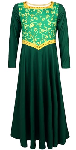 Windskids Fiona Kostüm Damen Cosplay Grün Monster Prinzessin Fiona Vintage Kleid mit Krone und Perücke für Halloween Weihnachten Karneval Geburtstag Party Maskerade Performance Verkleidung, Grün Windskids Fiona Kostüm Damen Cosplay Grün Monster Prinzessin Fiona Vintage Kleid mit Krone und Perücke für Halloween Weihnachten Karneval Geburtstag Party Maskerade Performance Verkleidung, Grün von Windskids