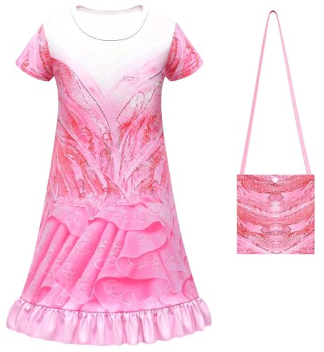Windskids Galinda Kostüm Mädchen Fasching Cosplay Wicked Fee Galinda Ballerina Kleid mit Tasche Set für Fancy Dress Up Halloween Weihnachten Karneval Party Geburtstag Maskerade Verkleidung, Rosa Windskids Galinda Kostüm Mädchen Fasching Cosplay Wicked Fee Galinda Ballerina Kleid mit Tasche Set für Fancy Dress Up Halloween Weihnachten Karneval Party Geburtstag Maskerade Verkleidung, Rosa von Windskids