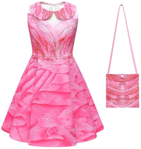 Windskids Galinda Kostüm Mädchen Fasching Cosplay Wicked Fee Galinda Ballerina Kleid mit Tasche Set für Fancy Dress Up Halloween Weihnachten Karneval Party Geburtstag Maskerade Verkleidung, Rosa Windskids Galinda Kostüm Mädchen Fasching Cosplay Wicked Fee Galinda Ballerina Kleid mit Tasche Set für Fancy Dress Up Halloween Weihnachten Karneval Party Geburtstag Maskerade Verkleidung, Rosa von Windskids