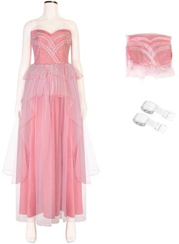 Windskids Glinda Kostüm Damen Cosplay Movie Wicked Glinda Fee Lange Abendkleid für Fancy Dress Up Halloween Weihnachten Karneval Party Geburtstag Hochzeit Maskerade Performance Verkleidung, Rosa Windskids Glinda Kostüm Damen Cosplay Movie Wicked Glinda Fee Lange Abendkleid für Fancy Dress Up Halloween Weihnachten Karneval Party Geburtstag Hochzeit Maskerade Performance Verkleidung, Rosa von Windskids