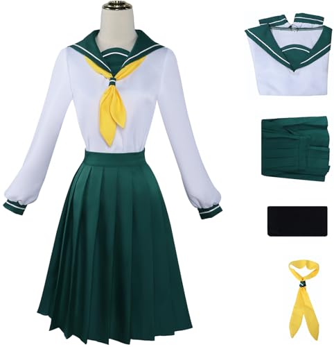 Windskids Gushing Over Magical Girls Cosplay Kostüm Damen Magia Azure Hanabi Haruka Araga Kiwi Tenkawa Kaoruko Hiiragi Utena Schuluniform Set für Halloween Karneval Party Anime Performance Verkleidung von Windskids
