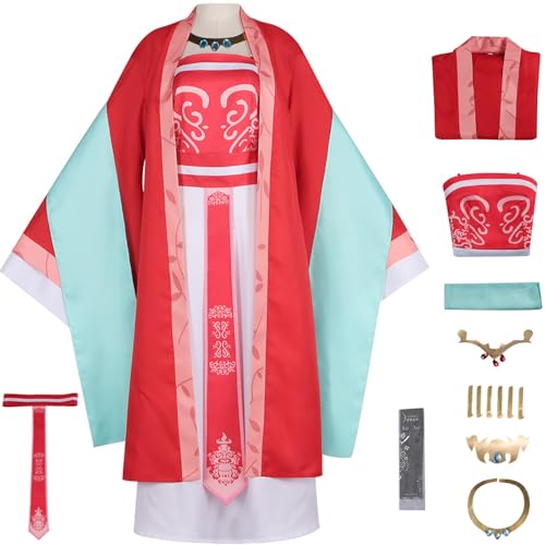 Windskids Gyokyouhi Kostüm Damen Cosplay Anime Apothecary Diaries Gyokyouhi Hanfu Komplett Uniformen mit Zubehör Set für Fancy Dress Up Halloween Karneval Party Maskerade Performance Verkleidung Windskids Gyokyouhi Kostüm Damen Cosplay Anime Apothecary Diaries Gyokyouhi Hanfu Komplett Uniformen mit Zubehör Set für Fancy Dress Up Halloween Karneval Party Maskerade Performance Verkleidung von Windskids