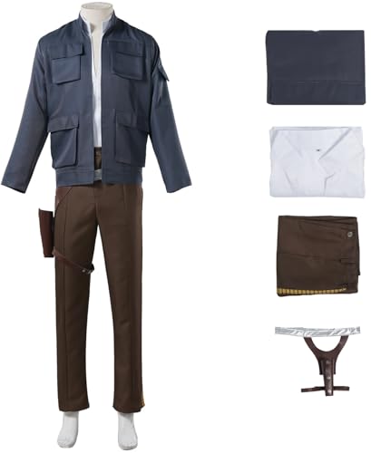 Windskids Han Solo Kostüm Herren Cosplay Planet Krieg Han Solo Uniform Jacke Top Hose Tasche Set für Fancy Dress Up Halloween Karneval Party Maskerade Bühne Performance Verkleidung Windskids Han Solo Kostüm Herren Cosplay Planet Krieg Han Solo Uniform Jacke Top Hose Tasche Set für Fancy Dress Up Halloween Karneval Party Maskerade Bühne Performance Verkleidung von Windskids