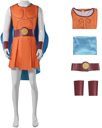 Windskids Hercules Kostüm Herren Cosplay Zeus Sohn Hercules Uniform mit Umhang und Gürtel Handgelenkschützer Anzug 4 Stück für Halloween Karneval Geburtstag Party Maskerade Performance Verkleidung Windskids Hercules Kostüm Herren Cosplay Zeus Sohn Hercules Uniform mit Umhang und Gürtel Handgelenkschützer Anzug 4 Stück für Halloween Karneval Geburtstag Party Maskerade Performance Verkleidung von Windskids
