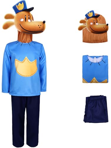 Windskids Kinder Kostüm Jungen Fasching Cosplay Anime Detektiv Dog Cat Outfit Top Hose und Druck Langarm Jumpsuit mit Maske für Fancy Dress Up Halloween Karneval Party Geburtstag Maskerade Verkleidung Windskids Kinder Kostüm Jungen Fasching Cosplay Anime Detektiv Dog Cat Outfit Top Hose und Druck Langarm Jumpsuit mit Maske für Fancy Dress Up Halloween Karneval Party Geburtstag Maskerade Verkleidung von Windskids