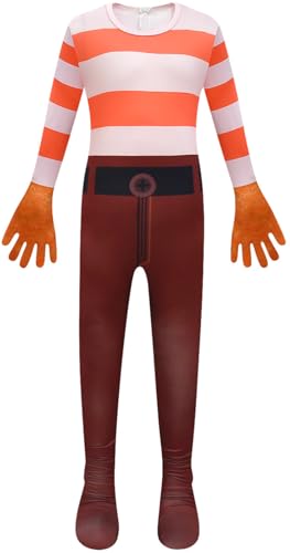 Windskids Kinder Kostüm Jungen Mädchen Fasching Cosplay Anxiety Anger Fear Ennui Embarrassment Bing Bong Envy Druck Langarm Jumpsuit Maske für Halloween Karneval Party Geburtstag Maskerade Verkleidung von Windskids