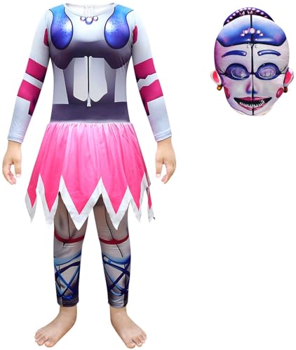 Windskids Kinder Kostüm Jungen Mädchen Fasching Cosplay Game Horror Bear Outfit Langarm Jumpsuit Maske für Fancy Dress Up Halloween Karneval Party Geburtstag Maskerade Verkleidung, 4-13 Jahre Windskids Kinder Kostüm Jungen Mädchen Fasching Cosplay Game Horror Bear Outfit Langarm Jumpsuit Maske für Fancy Dress Up Halloween Karneval Party Geburtstag Maskerade Verkleidung, 4-13 Jahre von Windskids