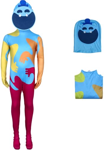Windskids Kinder Kostüm mit Maske Jungen Fasching Cosplay Doughman Grün Dinosaurier Löwe Yarnaby Druck Langarm Jumpsuit für Fancy Dress Up Halloween Karneval Party Geburtstag Maskerade Verkleidung Windskids Kinder Kostüm mit Maske Jungen Fasching Cosplay Doughman Grün Dinosaurier Löwe Yarnaby Druck Langarm Jumpsuit für Fancy Dress Up Halloween Karneval Party Geburtstag Maskerade Verkleidung von Windskids