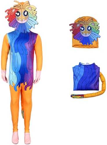 Windskids Kinder Kostüm mit Maske Jungen Fasching Cosplay Doughman Grün Dinosaurier Löwe Yarnaby Druck Langarm Jumpsuit für Fancy Dress Up Halloween Karneval Party Geburtstag Maskerade Verkleidung Windskids Kinder Kostüm mit Maske Jungen Fasching Cosplay Doughman Grün Dinosaurier Löwe Yarnaby Druck Langarm Jumpsuit für Fancy Dress Up Halloween Karneval Party Geburtstag Maskerade Verkleidung von Windskids