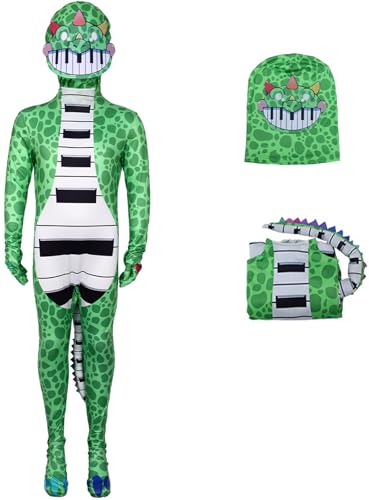 Windskids Kinder Kostüm mit Maske Jungen Fasching Cosplay Doughman Grün Dinosaurier Löwe Yarnaby Druck Langarm Jumpsuit für Fancy Dress Up Halloween Karneval Party Geburtstag Maskerade Verkleidung Windskids Kinder Kostüm mit Maske Jungen Fasching Cosplay Doughman Grün Dinosaurier Löwe Yarnaby Druck Langarm Jumpsuit für Fancy Dress Up Halloween Karneval Party Geburtstag Maskerade Verkleidung von Windskids