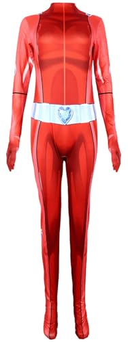 Windskids Mädchen Cosplay Sam Clover Alex Mandy Kostüm Druck Langarm Jumpsuit für Fancy Dress Up Halloween Weihnachten Karneval Party Geburtstag Maskerade Spy Girl Verkleidung, 4-13 Jahre Windskids Mädchen Cosplay Sam Clover Alex Mandy Kostüm Druck Langarm Jumpsuit für Fancy Dress Up Halloween Weihnachten Karneval Party Geburtstag Maskerade Spy Girl Verkleidung, 4-13 Jahre von Windskids