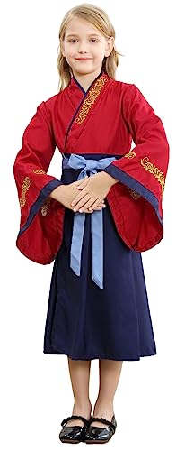 Windskids Mädchen Mulan Kostüm Fasching Cosplay Hua Mulan Kung Fu Hanfu Stipendiaten Komplett Kleider für Weihnachten Karneval Halloween Party Fest Geburtstag Verkleidung, 2-14 Jahre Windskids Mädchen Mulan Kostüm Fasching Cosplay Hua Mulan Kung Fu Hanfu Stipendiaten Komplett Kleider für Weihnachten Karneval Halloween Party Fest Geburtstag Verkleidung, 2-14 Jahre von Windskids