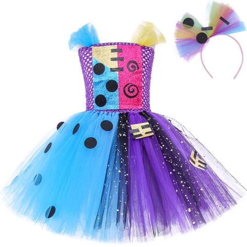Windskids Mädchen Sally Kostüm Fasching Cosplay Christmas Eve Sally Ballerina Tutu Tüll Kleid Stirnband für Fancy Dress Up Halloween Karneval Party Geburtstag Maskerade Verkleidung, 3-12 Jahre Windskids Mädchen Sally Kostüm Fasching Cosplay Christmas Eve Sally Ballerina Tutu Tüll Kleid Stirnband für Fancy Dress Up Halloween Karneval Party Geburtstag Maskerade Verkleidung, 3-12 Jahre von Windskids