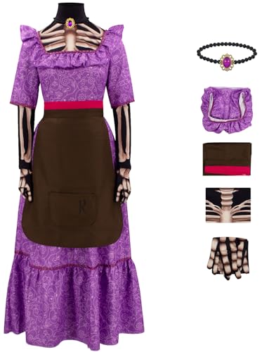 Windskids Mama Imelda Kostüm Damen Cosplay Untote Familie Mama Imelda Komplett Skelett Uniform mit Handschuhe Halskette Anzug 5 Stück für Halloween Karneval Party Maskerade Performance Verkleidung Windskids Mama Imelda Kostüm Damen Cosplay Untote Familie Mama Imelda Komplett Skelett Uniform mit Handschuhe Halskette Anzug 5 Stück für Halloween Karneval Party Maskerade Performance Verkleidung von Windskids