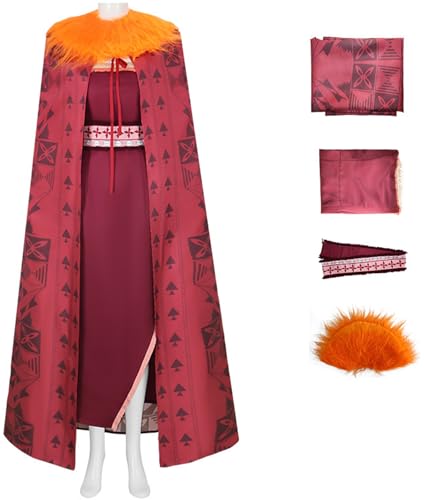 Windskids Matangi Kostüm Damen Cosplay Moana 2 Stamm Häuptling Matangi Uniform Kleid und Umhang Kragen Anzug für Halloween Karneval Party Maskerade Performance Verkleidung Windskids Matangi Kostüm Damen Cosplay Moana 2 Stamm Häuptling Matangi Uniform Kleid und Umhang Kragen Anzug für Halloween Karneval Party Maskerade Performance Verkleidung von Windskids