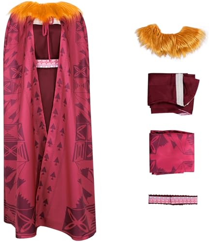 Windskids Matangi Kostüm Damen Cosplay Vaiana 2 Matangi Uniform Kleid Umhang Pelzkragen Gürtel Set für Fancy Dress Up Halloween Karneval Party Maskerade Bühne Performance Verkleidung Windskids Matangi Kostüm Damen Cosplay Vaiana 2 Matangi Uniform Kleid Umhang Pelzkragen Gürtel Set für Fancy Dress Up Halloween Karneval Party Maskerade Bühne Performance Verkleidung von Windskids