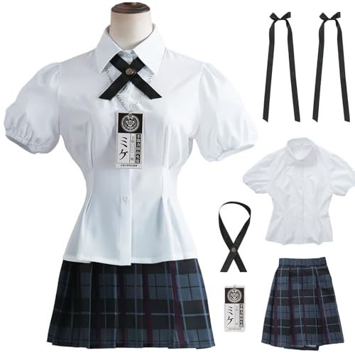 Windskids Meari Saotome Kostüm Damen Cosplay Kakegurui Meari Saotome Uniform Top Rock Fliege Halskette Diadem Set für Fancy Dress Up Halloween Karneval Party Maskerade Anime Performance Verkleidung Windskids Meari Saotome Kostüm Damen Cosplay Kakegurui Meari Saotome Uniform Top Rock Fliege Halskette Diadem Set für Fancy Dress Up Halloween Karneval Party Maskerade Anime Performance Verkleidung von Windskids