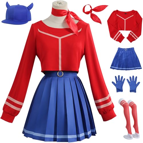 Windskids Mita Kostüm Damen Cosplay Game MiSide Mita Komplett Uniform Top Rock Schal Socken Hut Handschuhe Set für Fancy Dress Up Halloween Karneval Party Geburtstag Performance Verkleidung Windskids Mita Kostüm Damen Cosplay Game MiSide Mita Komplett Uniform Top Rock Schal Socken Hut Handschuhe Set für Fancy Dress Up Halloween Karneval Party Geburtstag Performance Verkleidung von Windskids