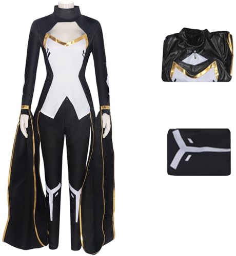 Windskids Ororo Munroe Kostüm Damen Cosplay X Man 97 Storm Ororo Uniform Top und Hose Set für Fancy Dress Up Halloween Karneval Party Maskerade Performance Verkleidung, Schwarz Windskids Ororo Munroe Kostüm Damen Cosplay X Man 97 Storm Ororo Uniform Top und Hose Set für Fancy Dress Up Halloween Karneval Party Maskerade Performance Verkleidung, Schwarz von Windskids