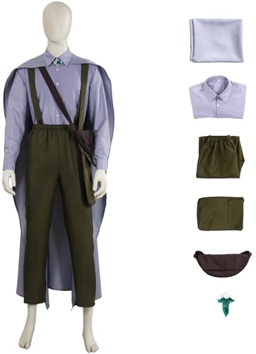 Windskids Samwise Kostüm Herren Fasching Cosplay Movie Hobbits Samwise Gamgee Komplett Uniform mit Umhang Tasche Set für Halloween Karneval Party Geburtstag Maskerade Performance Verkleidung Windskids Samwise Kostüm Herren Fasching Cosplay Movie Hobbits Samwise Gamgee Komplett Uniform mit Umhang Tasche Set für Halloween Karneval Party Geburtstag Maskerade Performance Verkleidung von Windskids